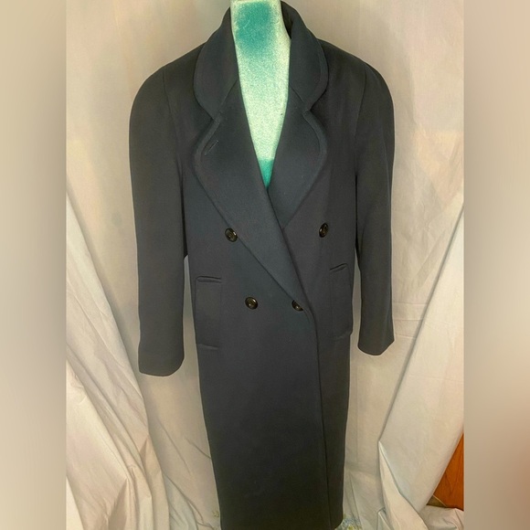 phillip courtney Jackets & Blazers - Phillip courtney: vintage 80s navy wool overcoat